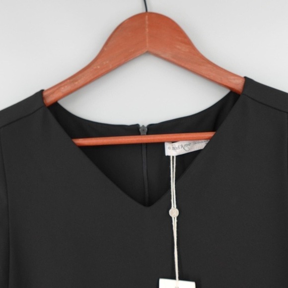 Ottod'Ame Shift Dress 6 Black Sleeveless Minimalist - Picture 6 of 16